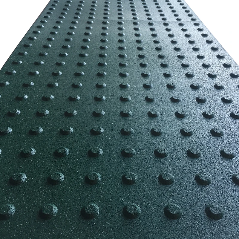 Non-slip epdm road park blind point outdoor warning tactile indicator paving floor rubber tile