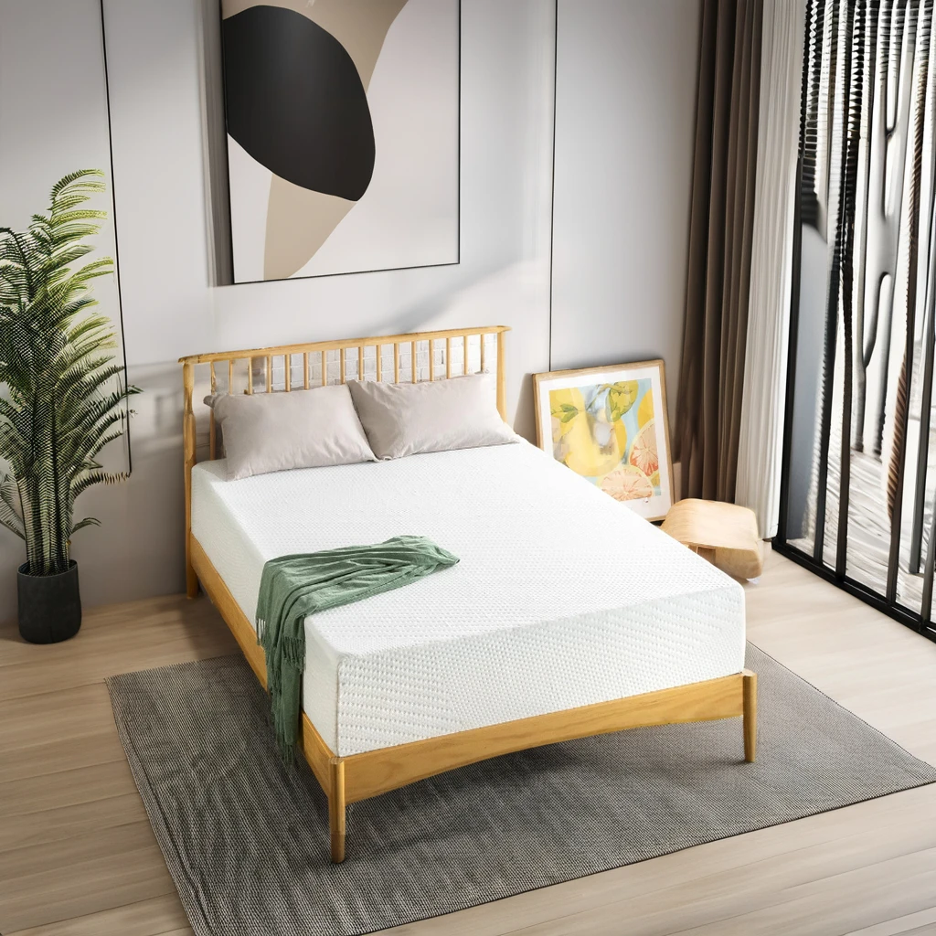 Round Cooler Mattress Pad For Bed Size Memory Foam Pocket Spring Mattress In A Box