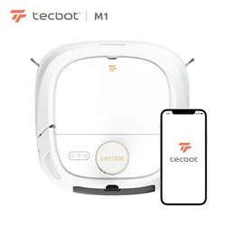 TECBOT M1 Automatic Washing Mop Alexa Voice Control Portable Self-Rinse Roller-Mop Cordless Home Appliances Vacuum Cleaner