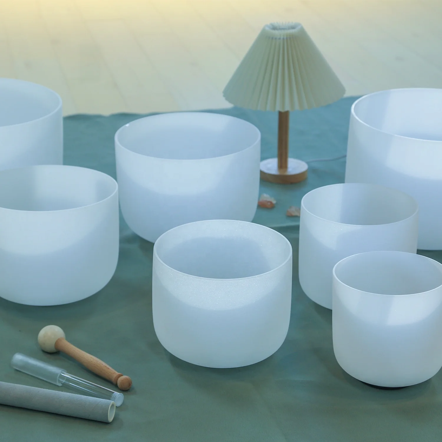 Chakra Quartz Crystal Singing Bowl Set Crystal Singing Bowl for Sound Healing