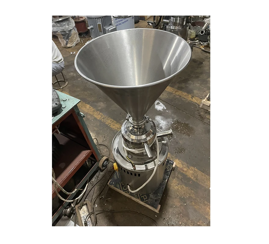 Hot sale stainless steel almond milk grinding making machine groundnut butter colloid mill
