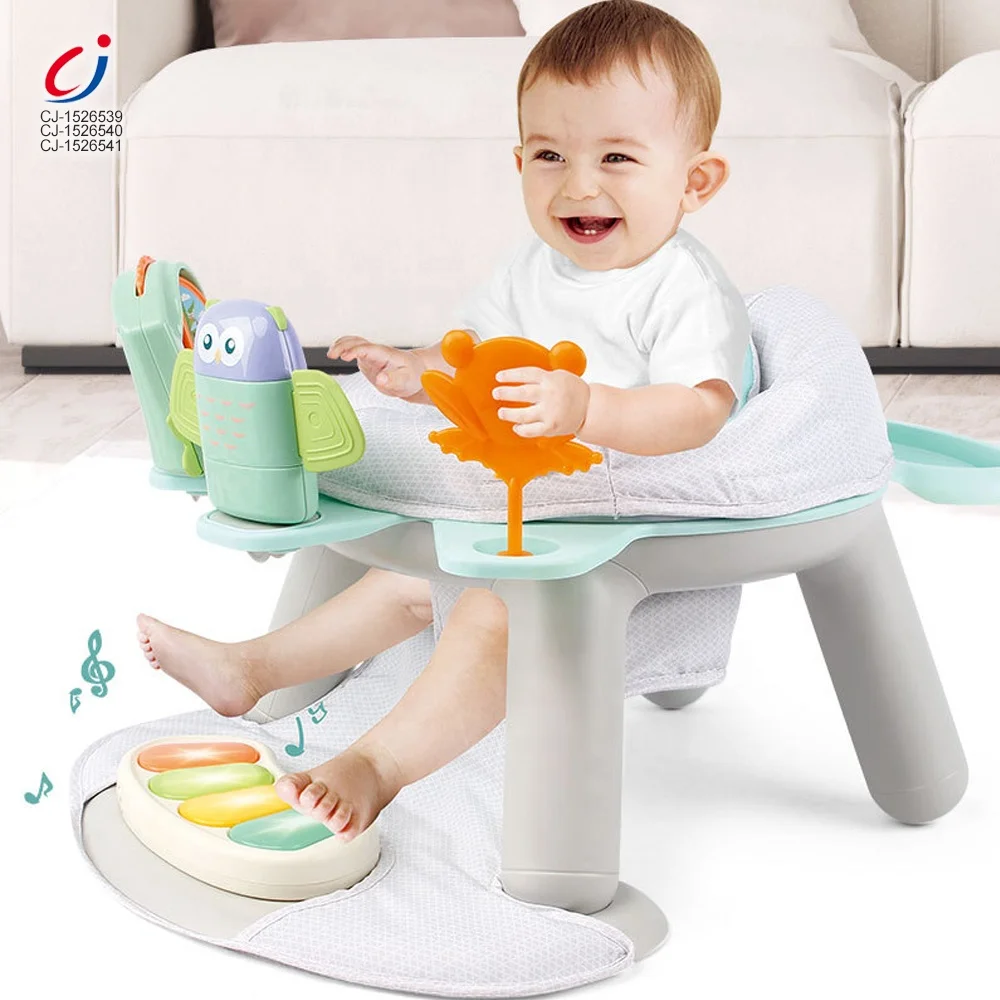 Wholesale 2 in  1 For Sale Plastic Baby Fitness Piano Chair , Hot sale  For Kids Baby Dinning Chair