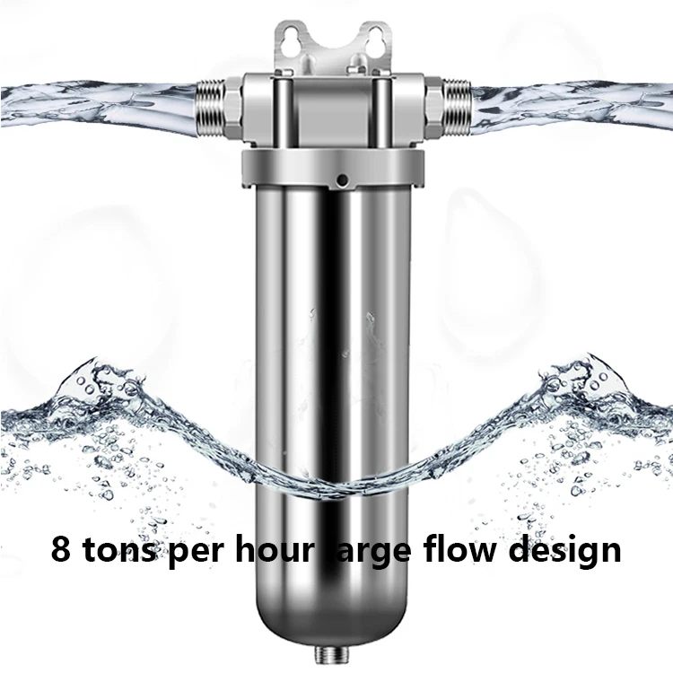 FLN Pre-filter Whole House Large Flow Sediment Removal Stainless Steel Pre Filtration Water Filter System For Home Use