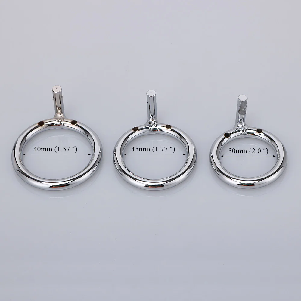 YPM SM Penis Exercise Sex Toys Steel Metal Locked Cage Cock Cage Male Chastity Device