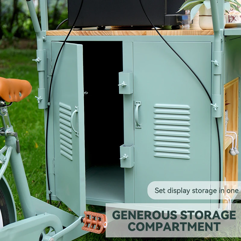 Mobile Donut Fast Food Truck Food Trailer Kiosk Carts Coffee Bike Tricycles Cart for Sale