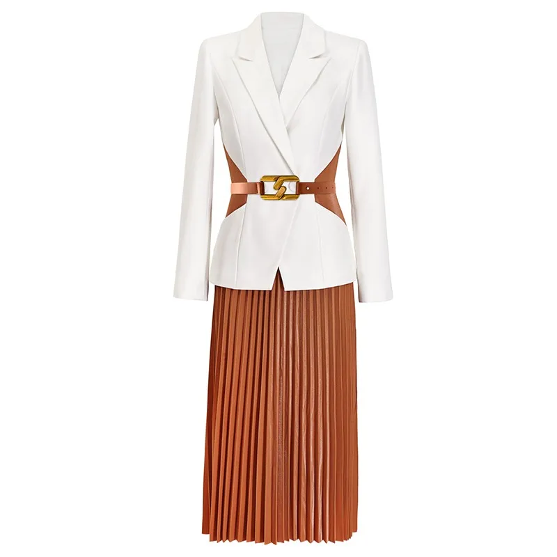 2021 Guangzhou Factory High Quality Popular Design wholesale supplier Suit Early Autumn Foreign Style Wear luxury women clothes