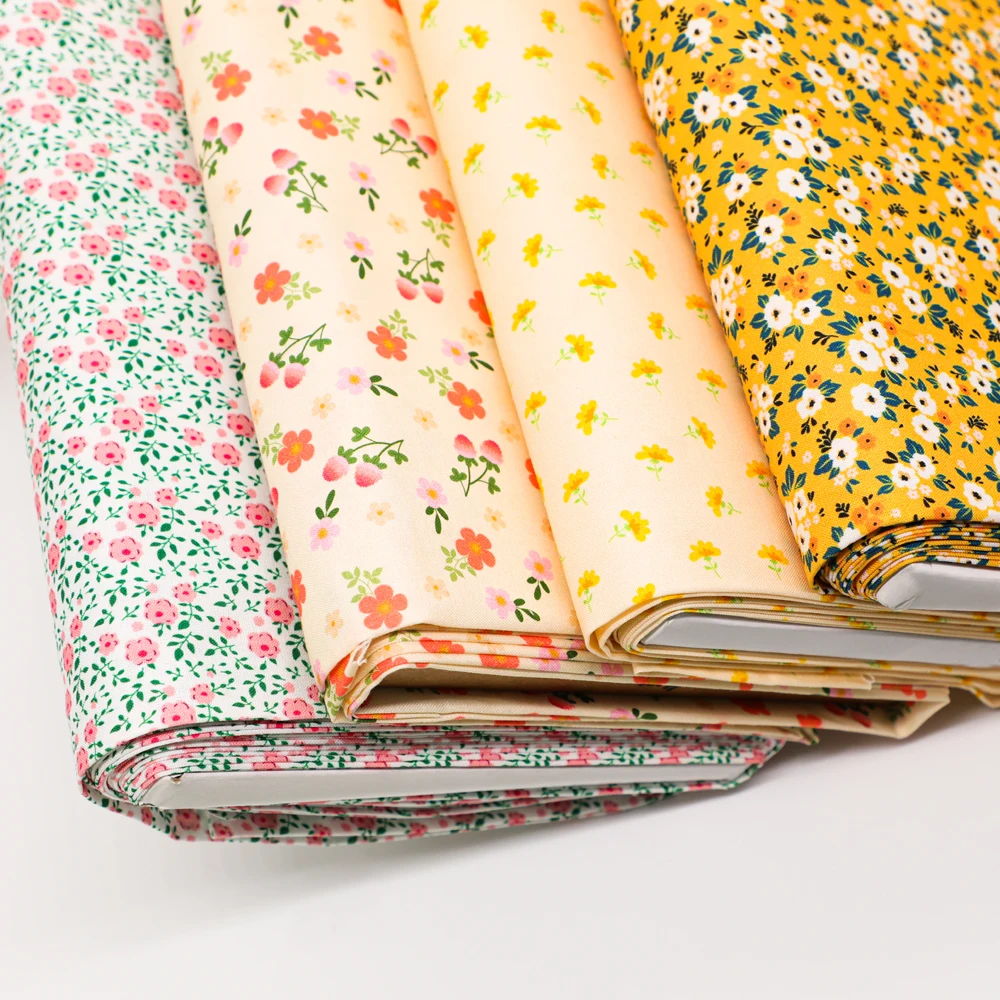 Hand block Luxury Cotton Print Fabric Liberty print  Flower Print Fabric Plain and Pattern  Cotton Fabric For baby and women