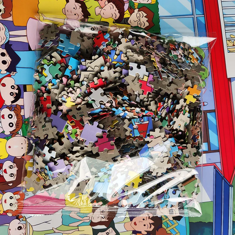 1000PCS Demon Slayer Jujutsu Kaisen Goku Luffy Uzumaki Genshin Impact Spirited Away Totoro Crayon Shin-chan Anime Jigsaw Puzzles
