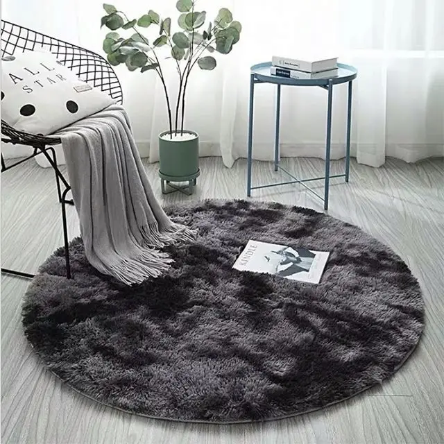 Multi color new style modern soft living room large home room furry floor mat