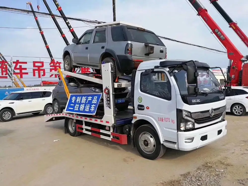 Small Diesel Fuel Type Transport Car Carrier Truck Flatbed Tow truck
