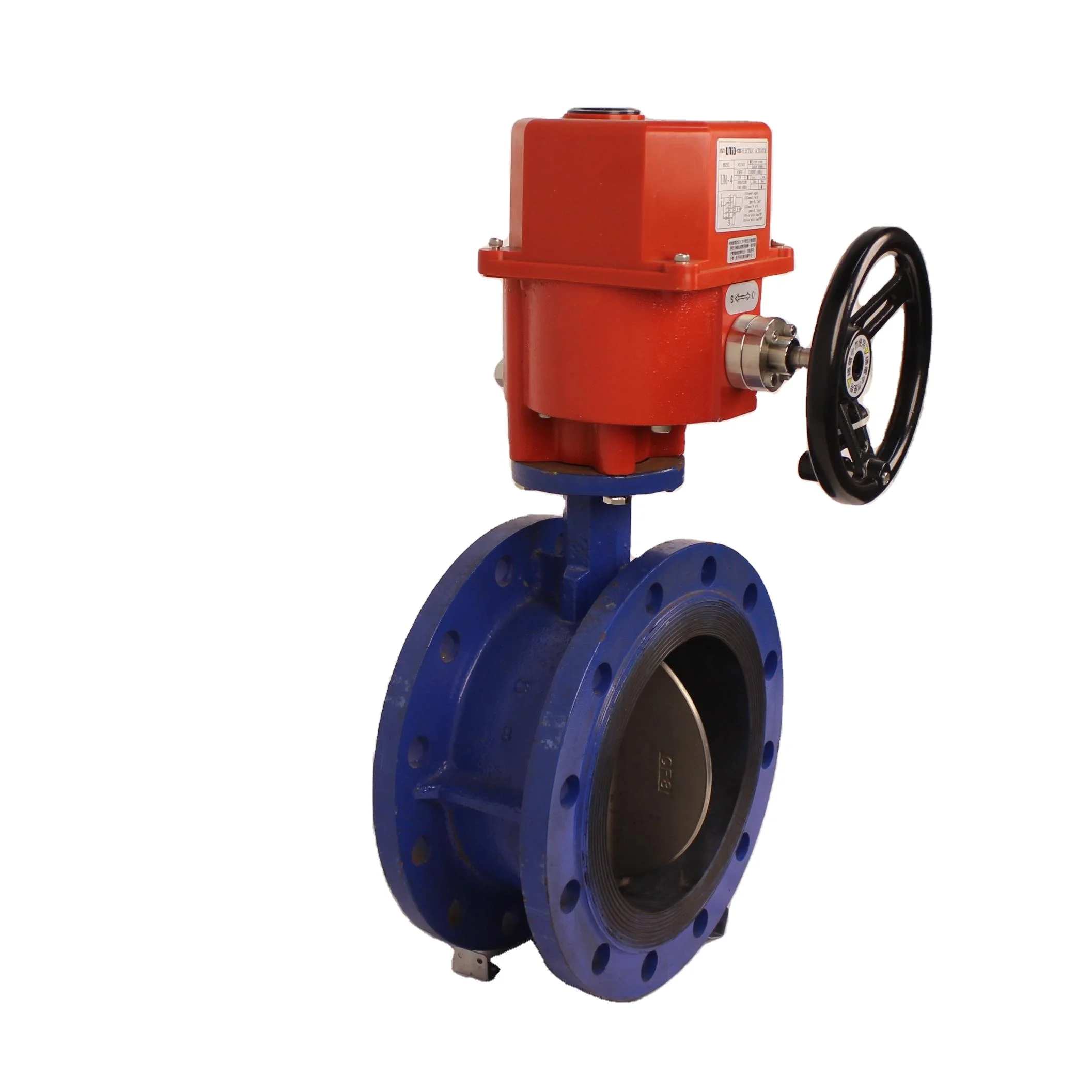 Пучковый чугунный двойной фланцевый Электрический привод Дроссельный клапан