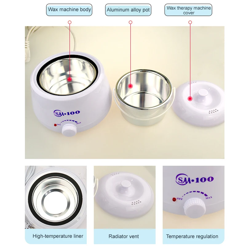 Professional Multi-Function Body Hair Removal Machine SPA Hand Epilator Feet Paraffin Wax Heater Warmer Hot Wax Personal Care