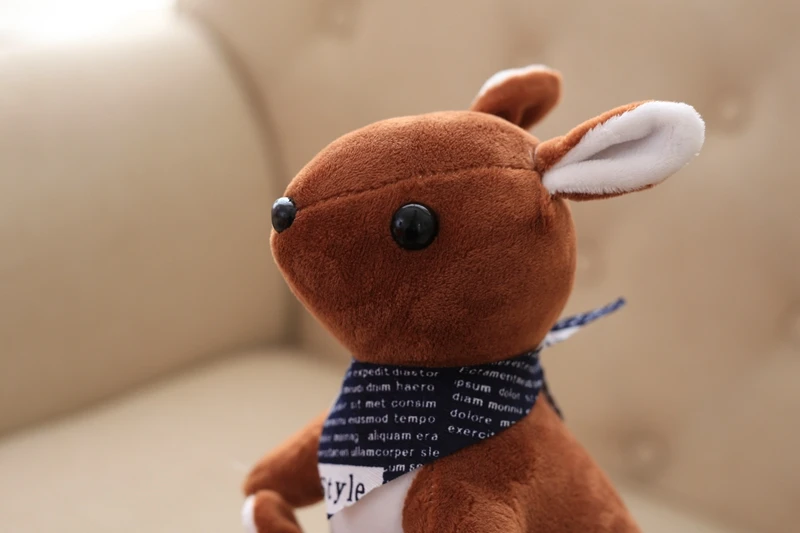 Customized Christmas Gift Kangaroo Plush Toy for Kids Factory Wholesale Wild Stuffed Animal Baby Kangaroo Plush Soft Toy
