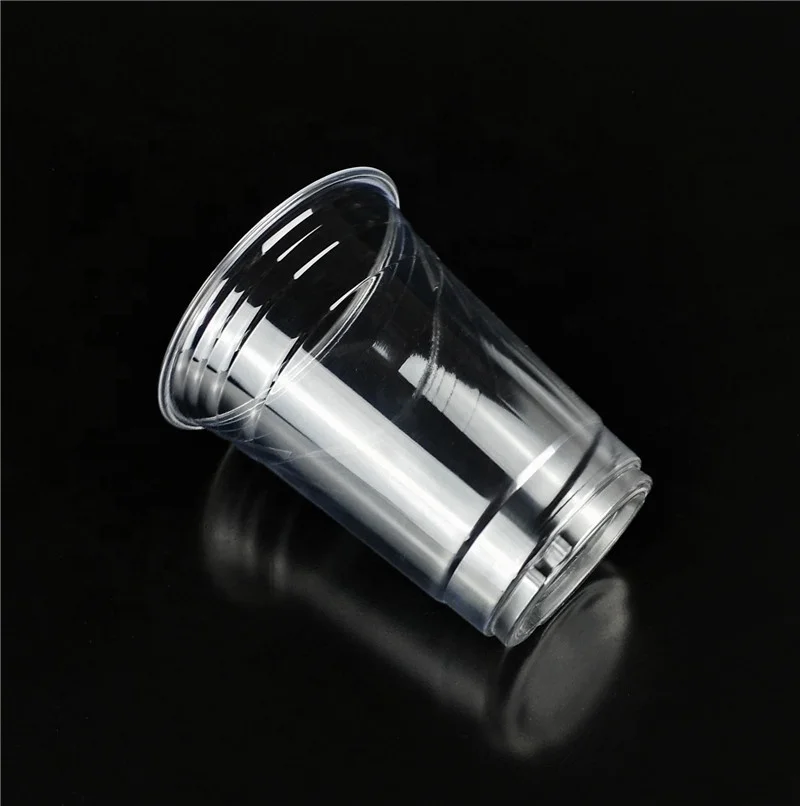 
16oz Customized Cup Printing Logo Plastic Cup with Dome Flat Lid 