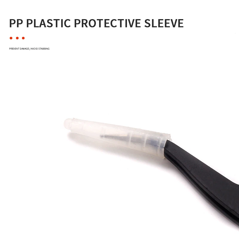 Anti Static Stainless Steel Black Nail Tweezers Curved Straight Eyelash Extension Elbow Clip Picking Rhinestones Tool Nipper