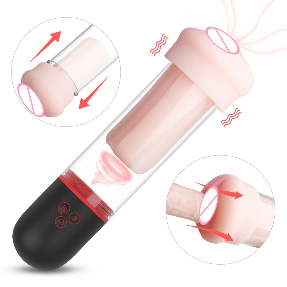 S-HANDE automatic electric soft silicone artificial male masturbators vagina sex toy man