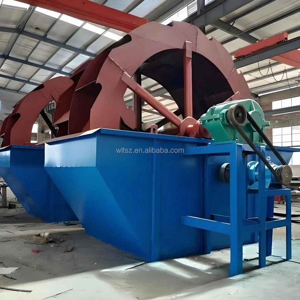 FETECH XS series Professional manufacturer Low Cost Low Power Consumptiom bucket Wheel Sand Washer Washing Machine