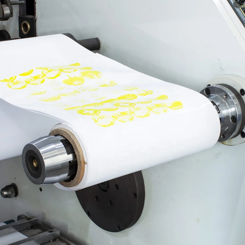 HJRY-320 Paper Cup Labels Printing Machine 4 Color Flexo Label Printer