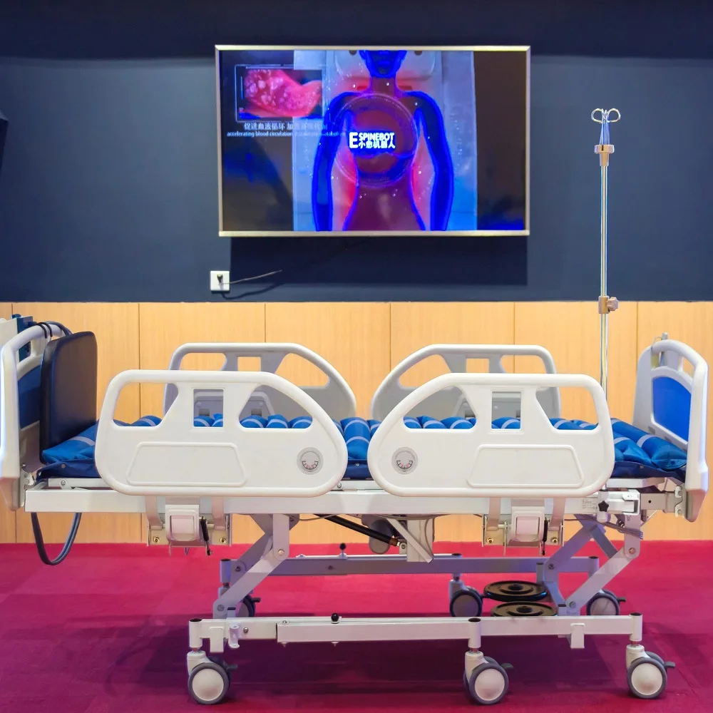 Hospital Bed for Patient ABS Board Embedded Panel 5 Function Electric Hospital Bed