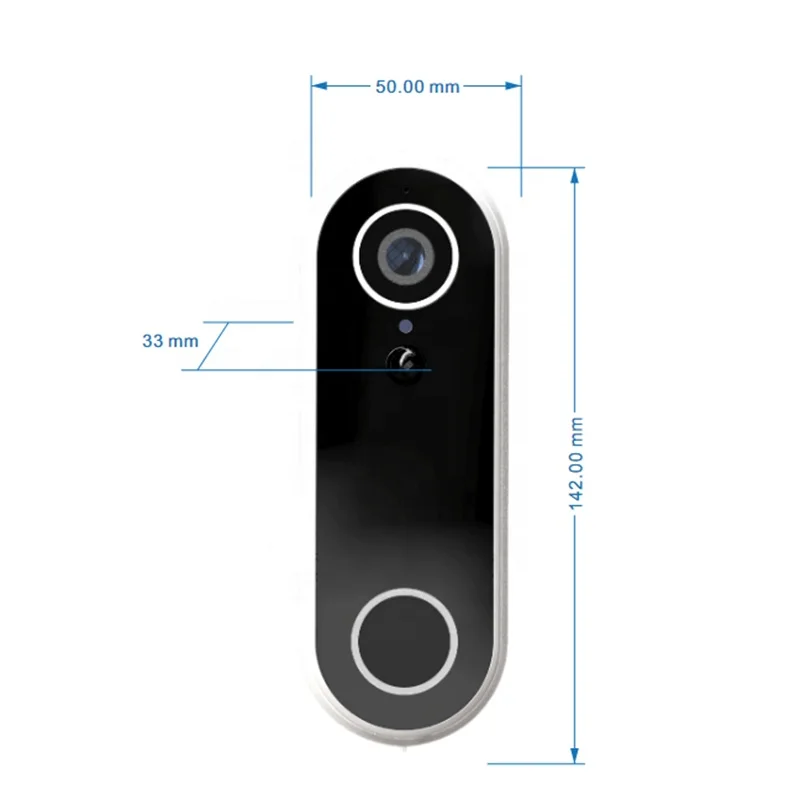 HD 1080P беспроводная домашняя безопасность Tuya умный Видеозвонок Wi-Fi