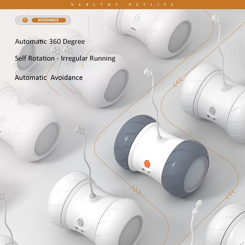 Interactive Toy For Dogs Cats Usb Recharge Cat Feather Teasing Toy Smart Remote Car Smart Pet Toy