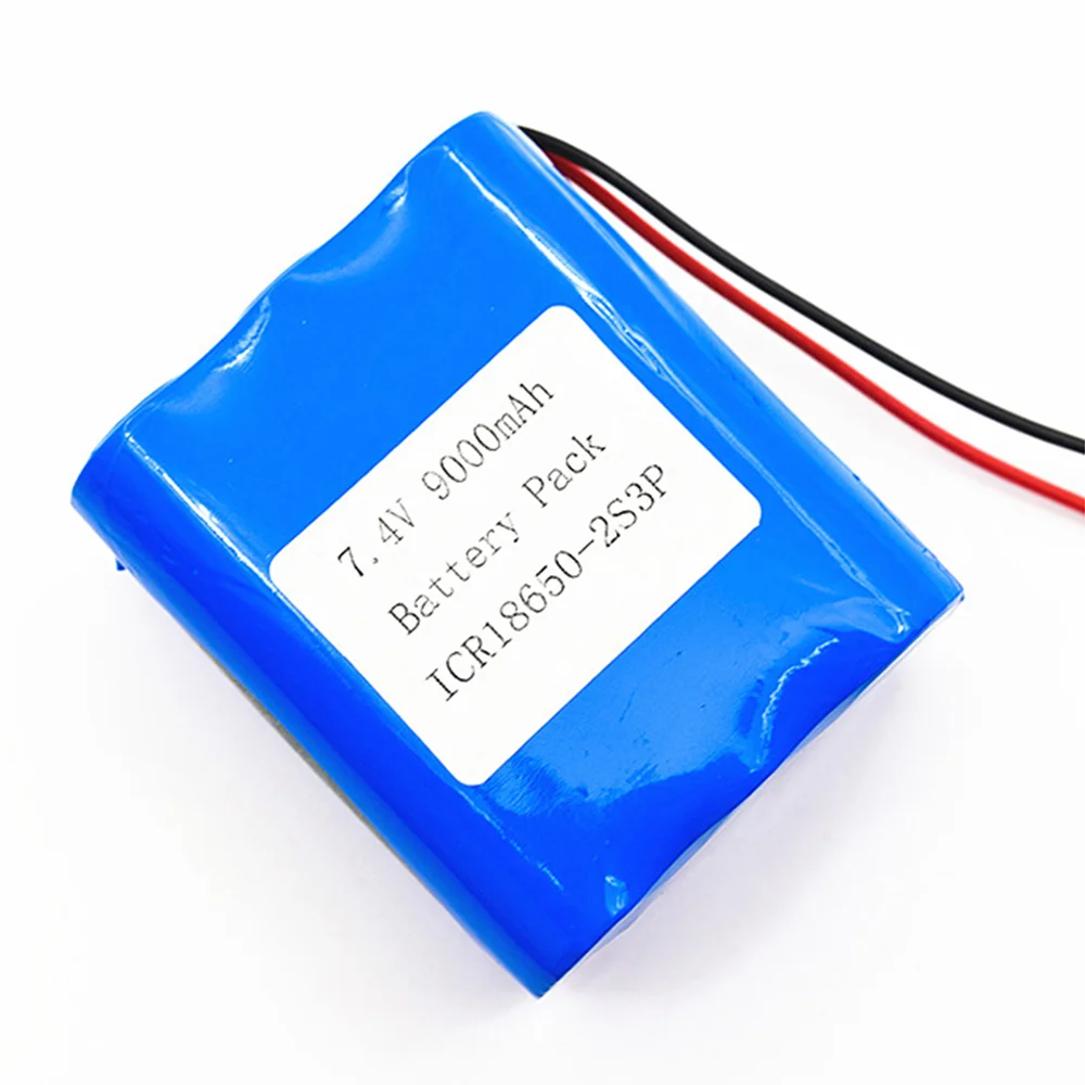 Заводская цена GEB настраиваемый литий-ионный 2s3p 18650 Аккумулятор 7 4 В 9000 мАч для светодиодного освещения