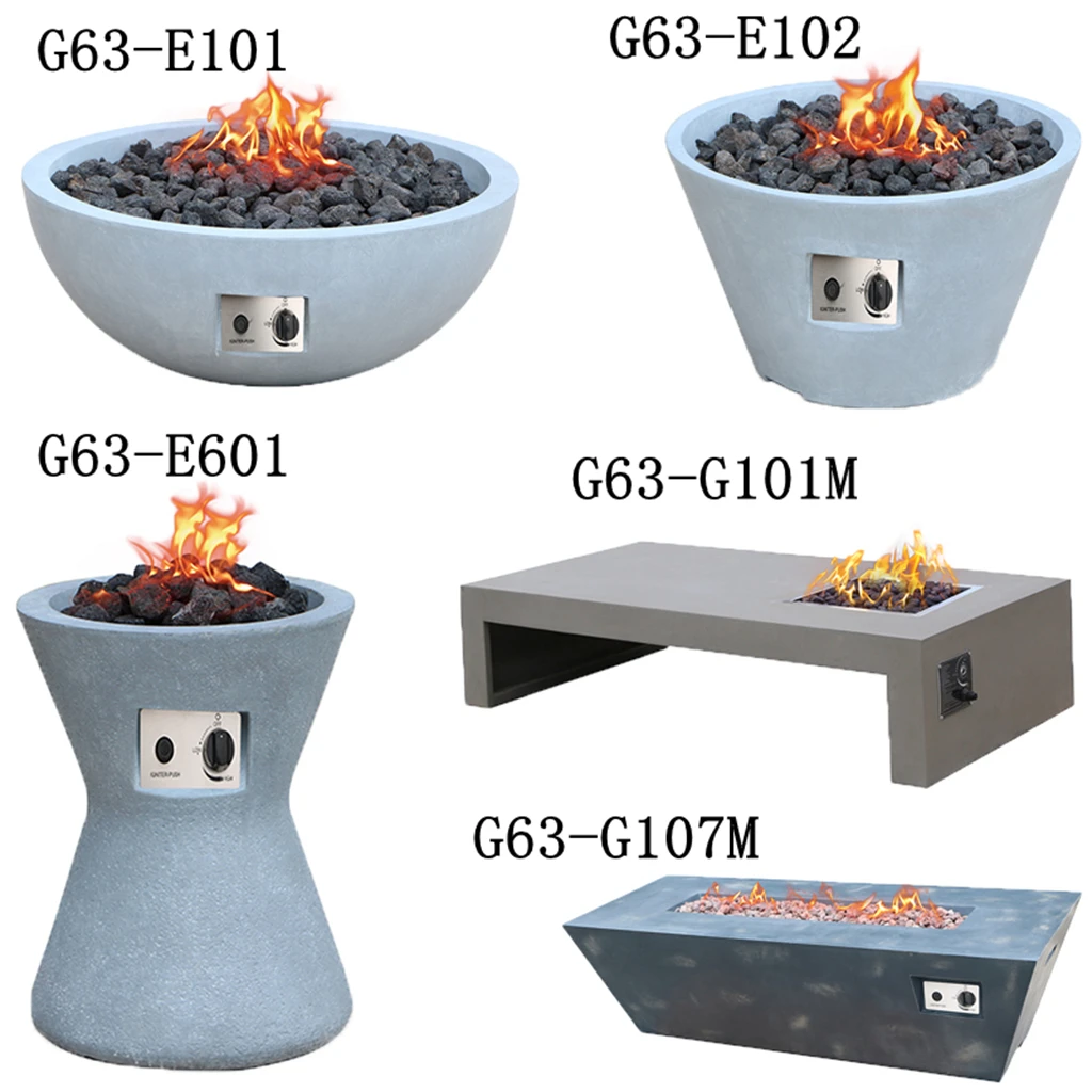 Hot Sale Outdoor Magnesium Oxide Gas Fire Pits