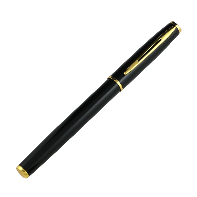 Best Value Prolific Writing striking lines irresistibly modern style Original Slim Small Nib Autograph Fountain Pen Golden