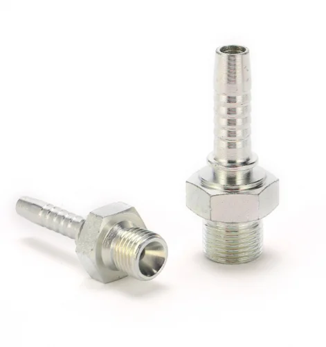 high quality carbon/stainless steel hydraulic hose fittings BSP 60 cone seal with WITH BONDED SEAL