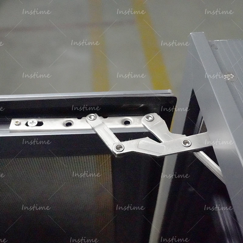 Instime Lead The Industry Competitive Price Wrought Iron Window Grill Design Resistant Double Glazed Aluminum Window For House