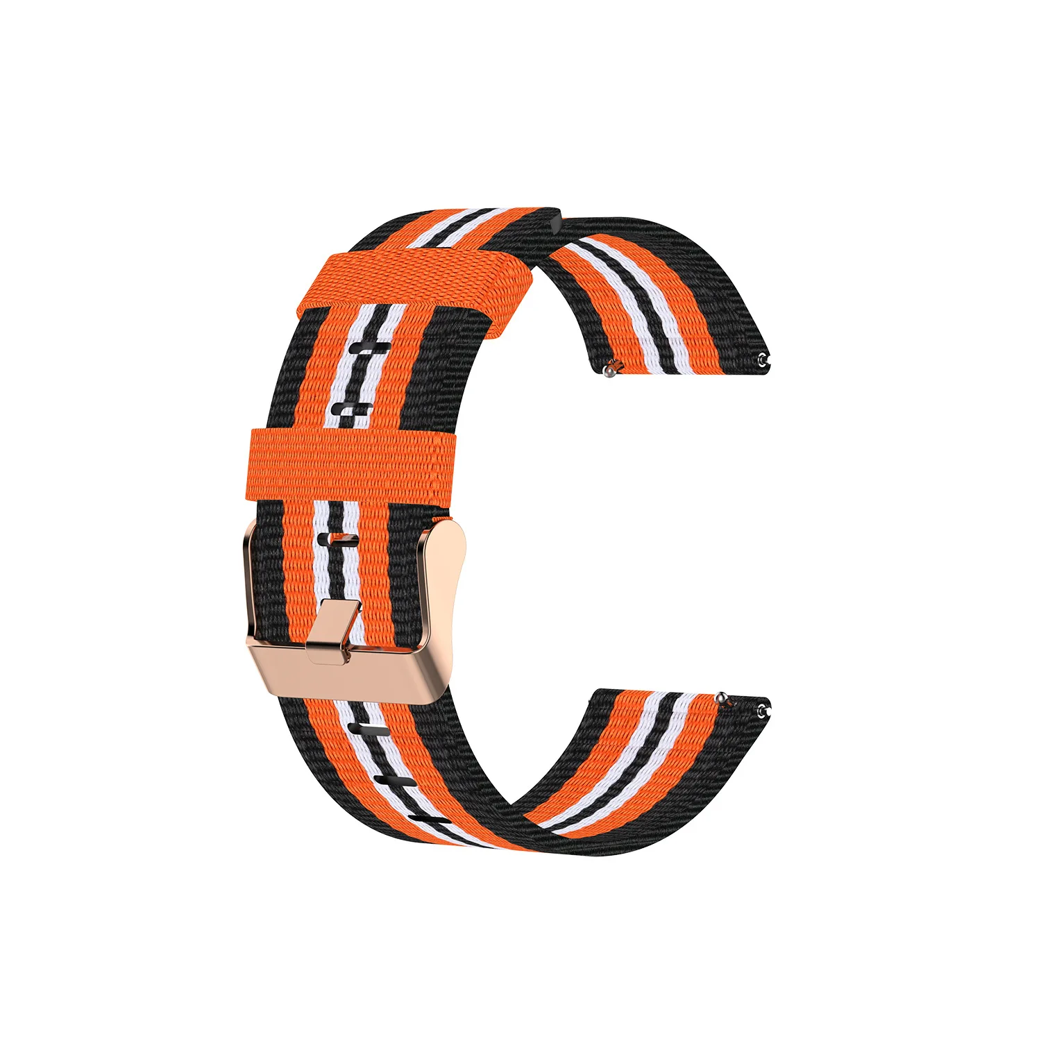 Qiman Nylon Canvas Color Striped Watch Band Strap for Huawei Honor Magic Watch Dream GT GT2 2 SE GS Pro 42mm 46mm
