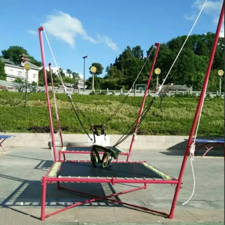 European popular new design outdoor mobile folding single bungee trampoline