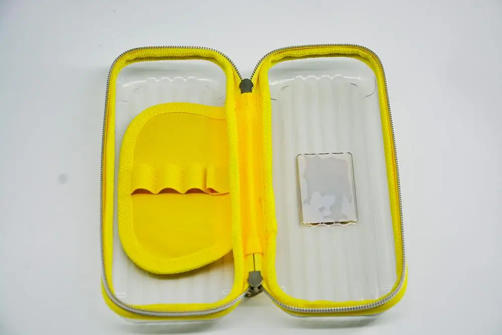 
Double Zip Office School Large-capacity Creative Transparent Pencil Case Bag 