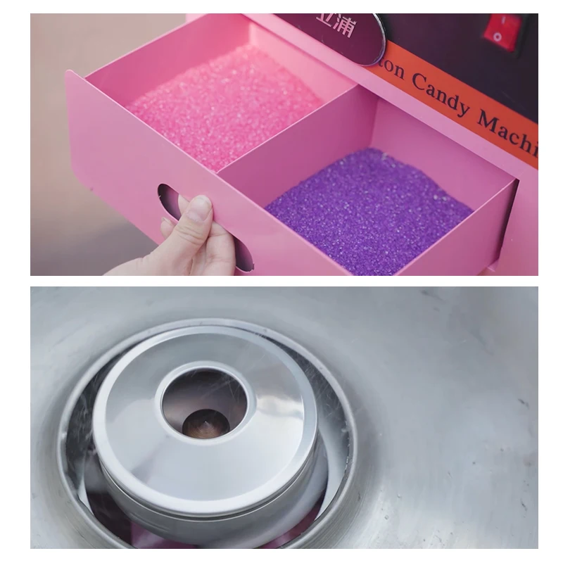 Professional factory 110V 220V 230V 240V Electric Cotton Candy Machine With Car Commercial Cotton Candy  Maker