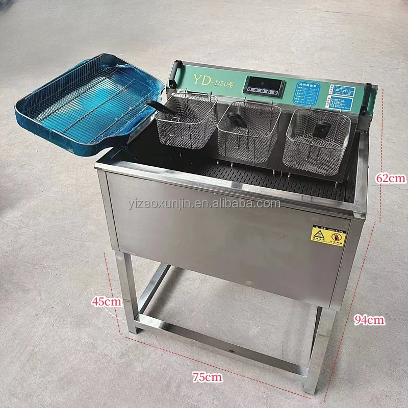 Industrial 50L single can vertical fryer digital display computer intelligent electric fryer