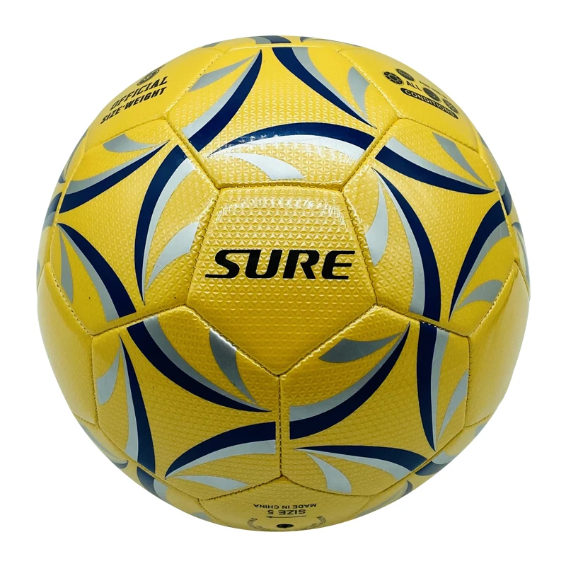Football Machine Sewing Custom Logo PU PVC Official Size Soccer Ball