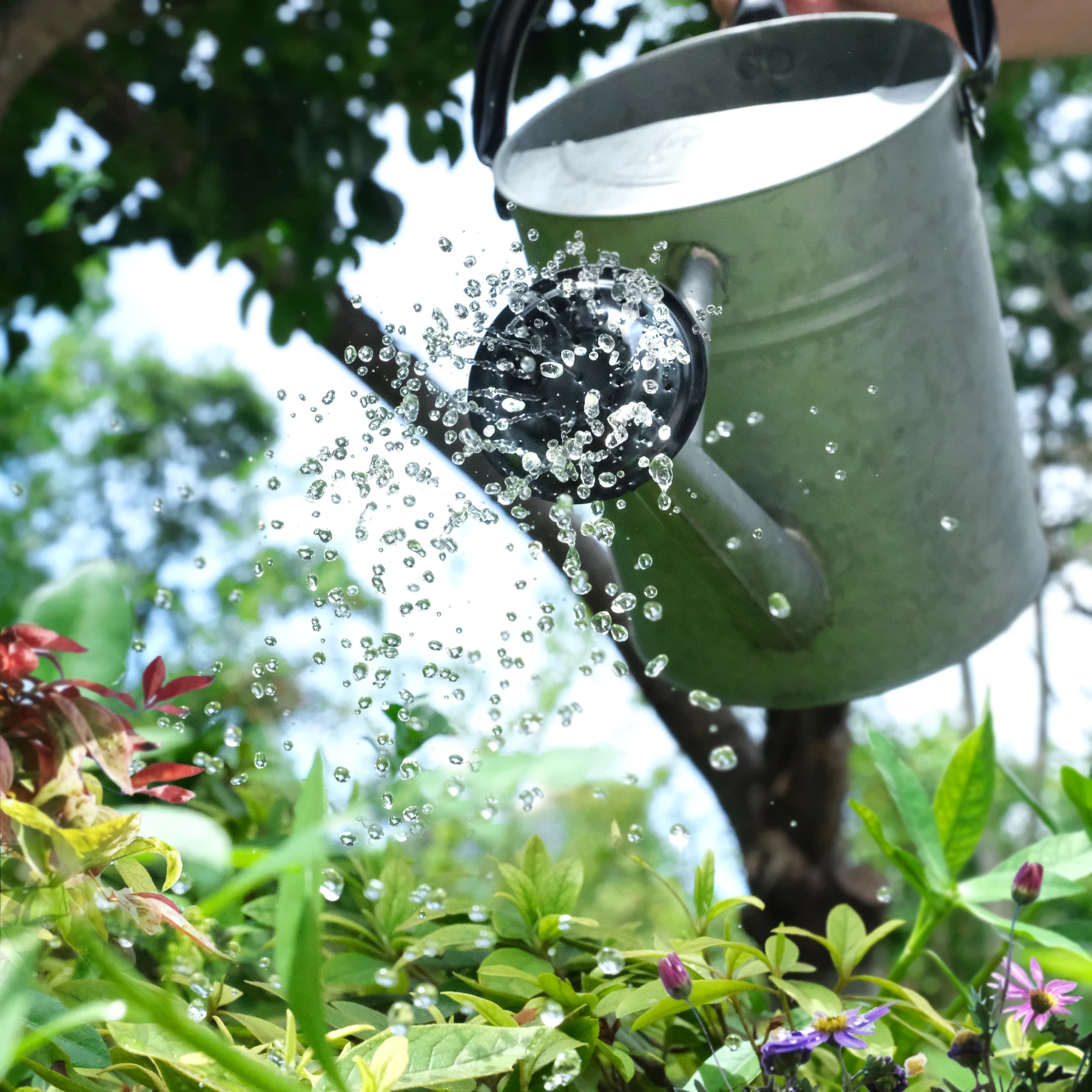 Cesun 1 Galon оцинкованная цинковая металлическая Лейка для улицы винтажная Старинная Мода