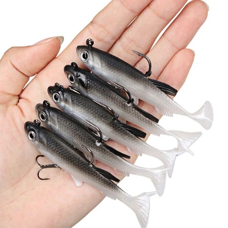 Best Fishing Lures  Jointed minnow Wobblers ABS Body with Soft Tail Swim Baits soft lure for pike and bass