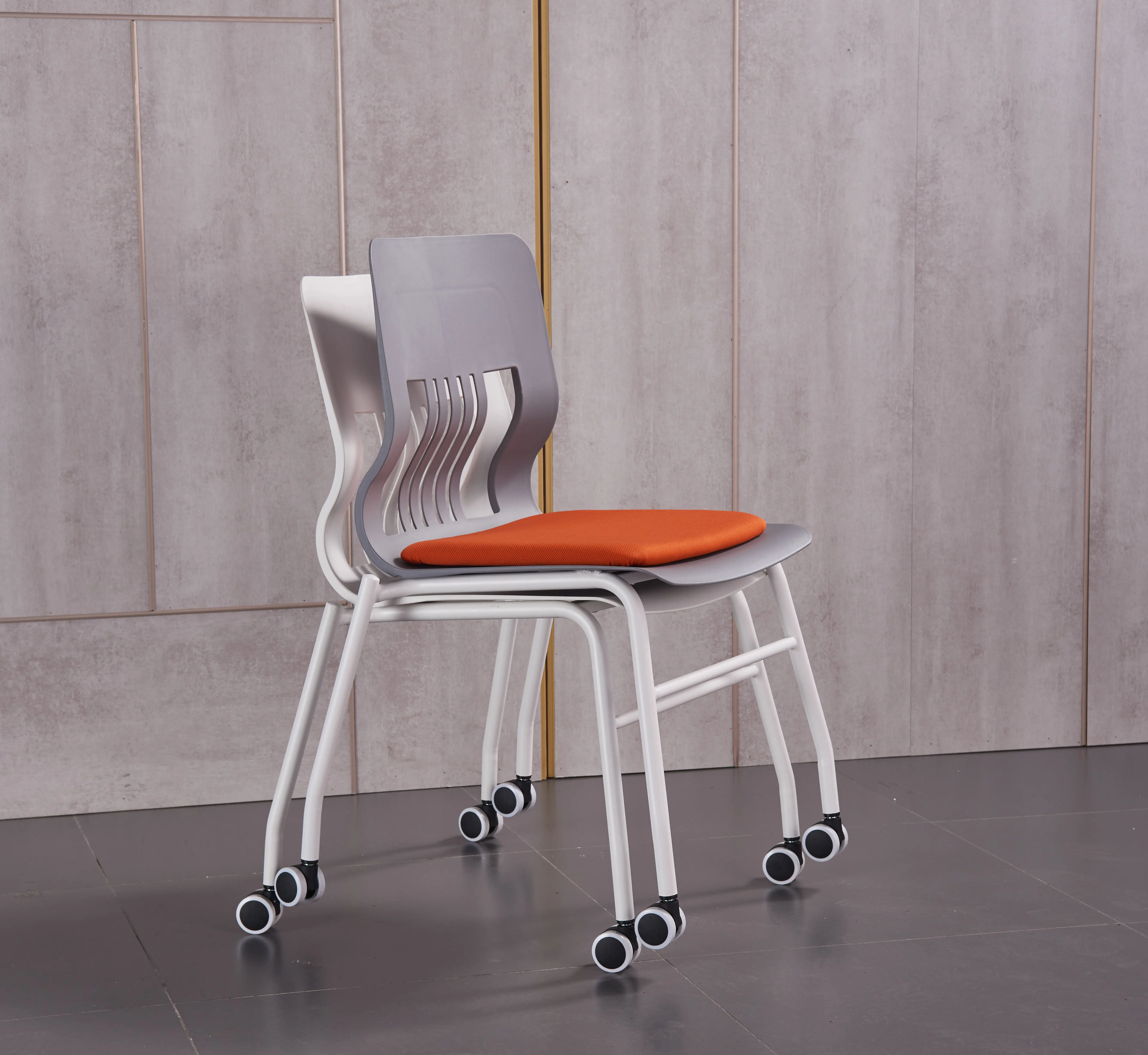 Hot sale new simple modern style conference chair training chair office chair with wheels