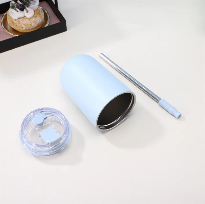 10 oz Kids Cup Bpa-free Spill Proof Stainless Steel  Vacuum Insulated Tumbler For Toddlers Smoothie Drinking Cup Baby Sippy Cup