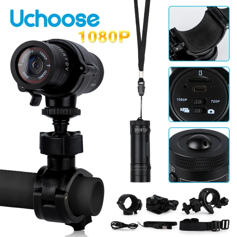 Small Action Camera HD 1080p Waterproof Mini Outdoor Sports Camcorder