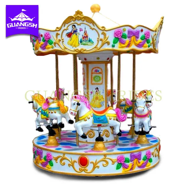 Attraction product of amusement park portable small carousel backyard fairground