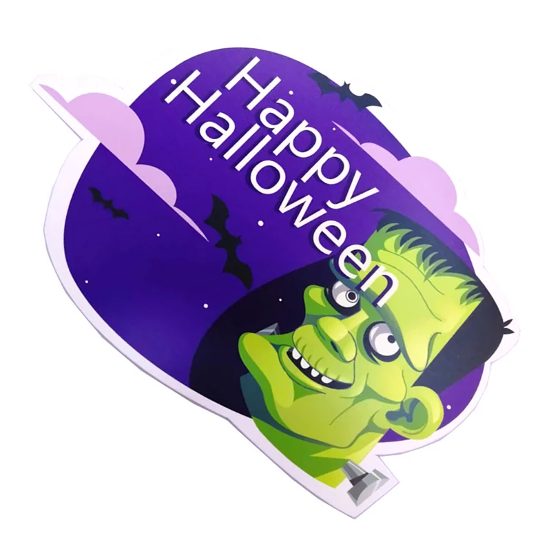 Наружный витринный знак на Хэллоуин доска из ПВХ для семейной вечеринки дверей и украшения