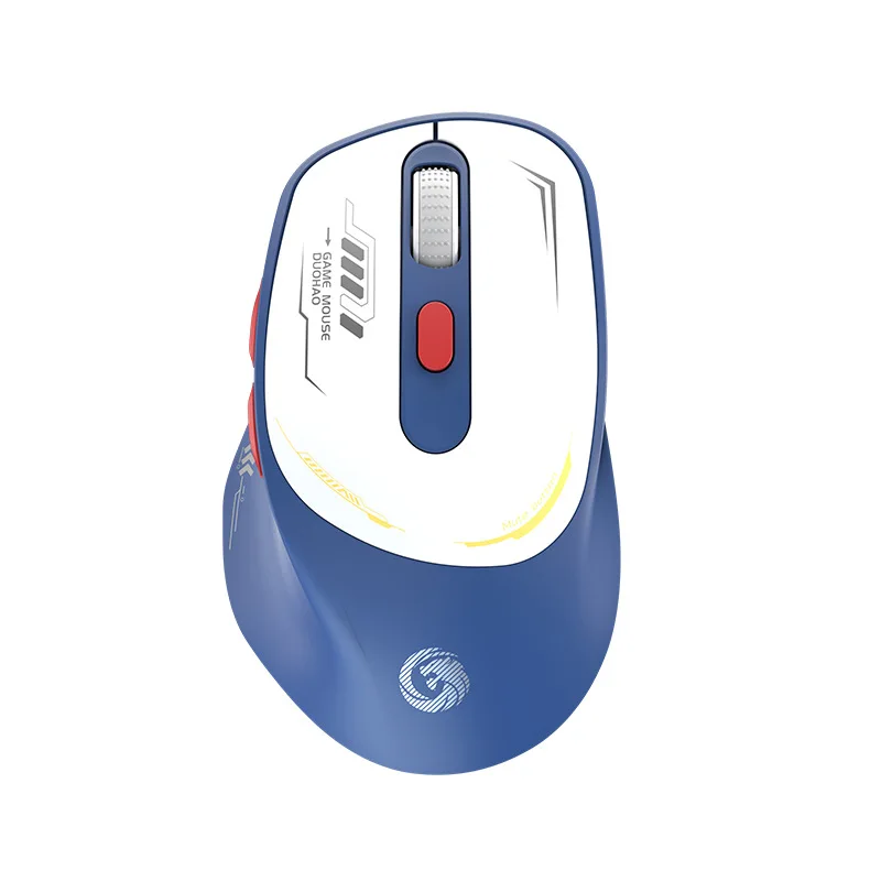 Hot wireless dual-mode rechargeable mouse Mute adjustable DPI laptop office games multi-function BT mouse