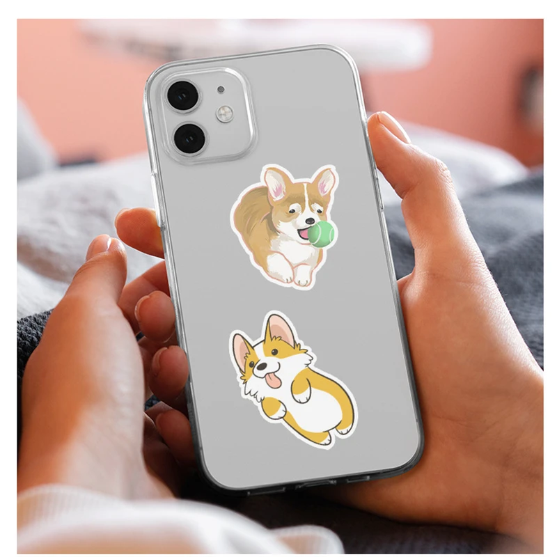 Cute kitten Cat & Puppy Dog Graffiti Sticker Kids DIY Cell Phone Water Cup Laptops Waterproof PVC Decorative Sticker