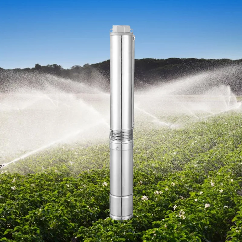 Bomba Submersivel Solar Powered Centrifugal Irrigation Submersible Deep Well Water Pumps