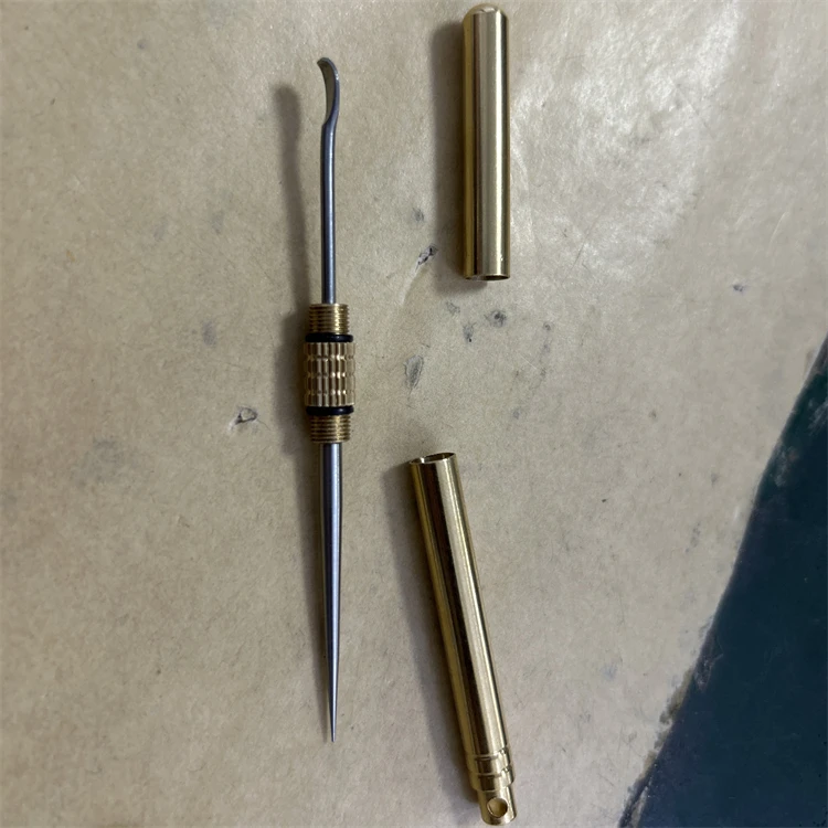 WELLFLYER EAPI-055 Double Head One Pieces Earpick Toothpick Portable Keychain Accessories Multifunctional Fruit Toothpick Tool