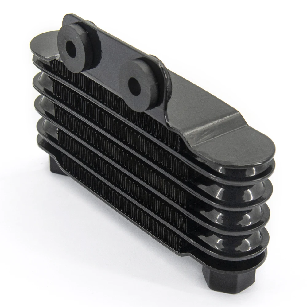 Universal Black Motorcycle Oil Cooler 158mm Engine Oil Cooler Radiator for 100cc-250cc 65ml Motorcycle Dirt Bike ATV