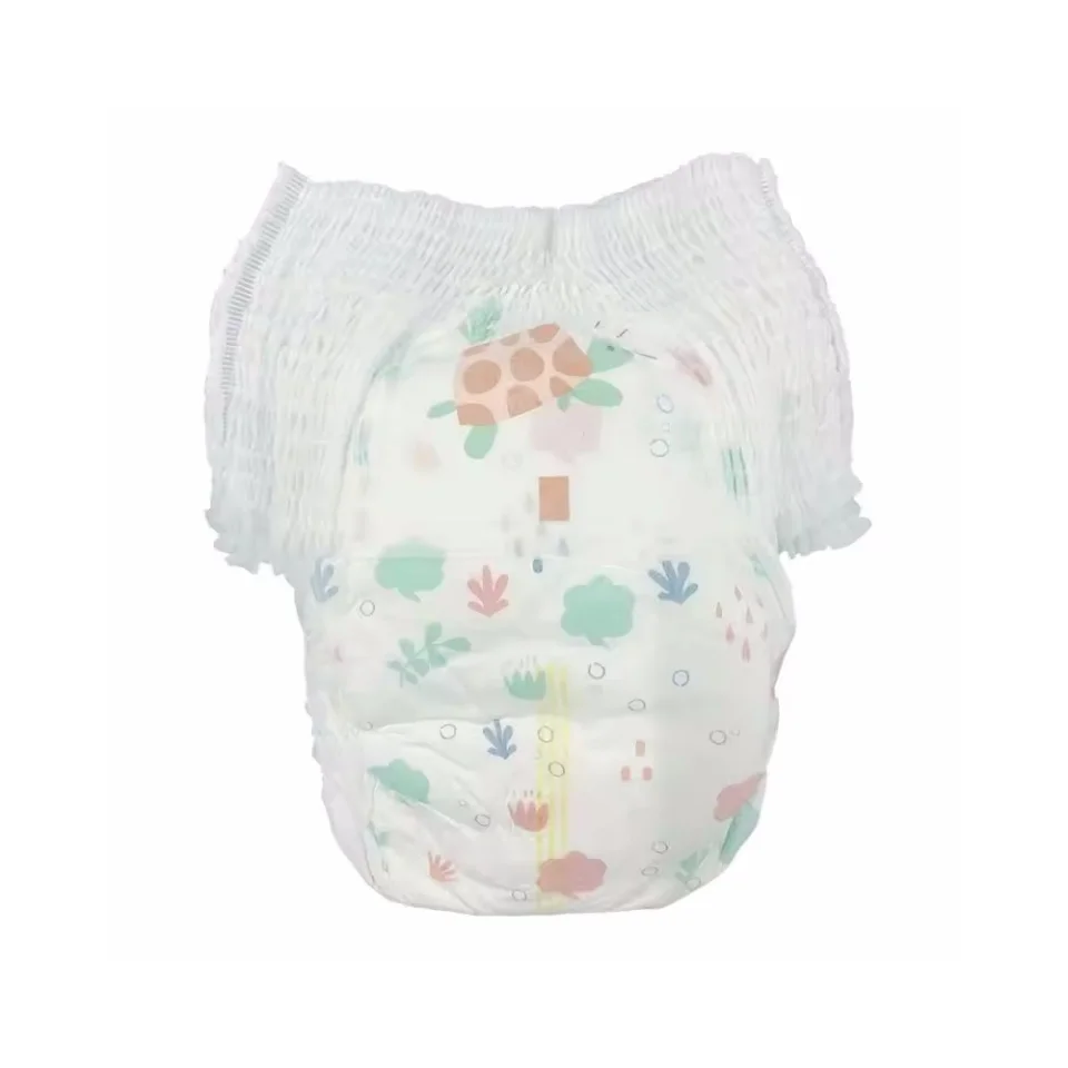 Quick Dry Disposable Baby Diapers Super Thick OEM ODM Sensitive Skin Protection Diaper Elastic Waistband Back-Sheet Baby Diapers