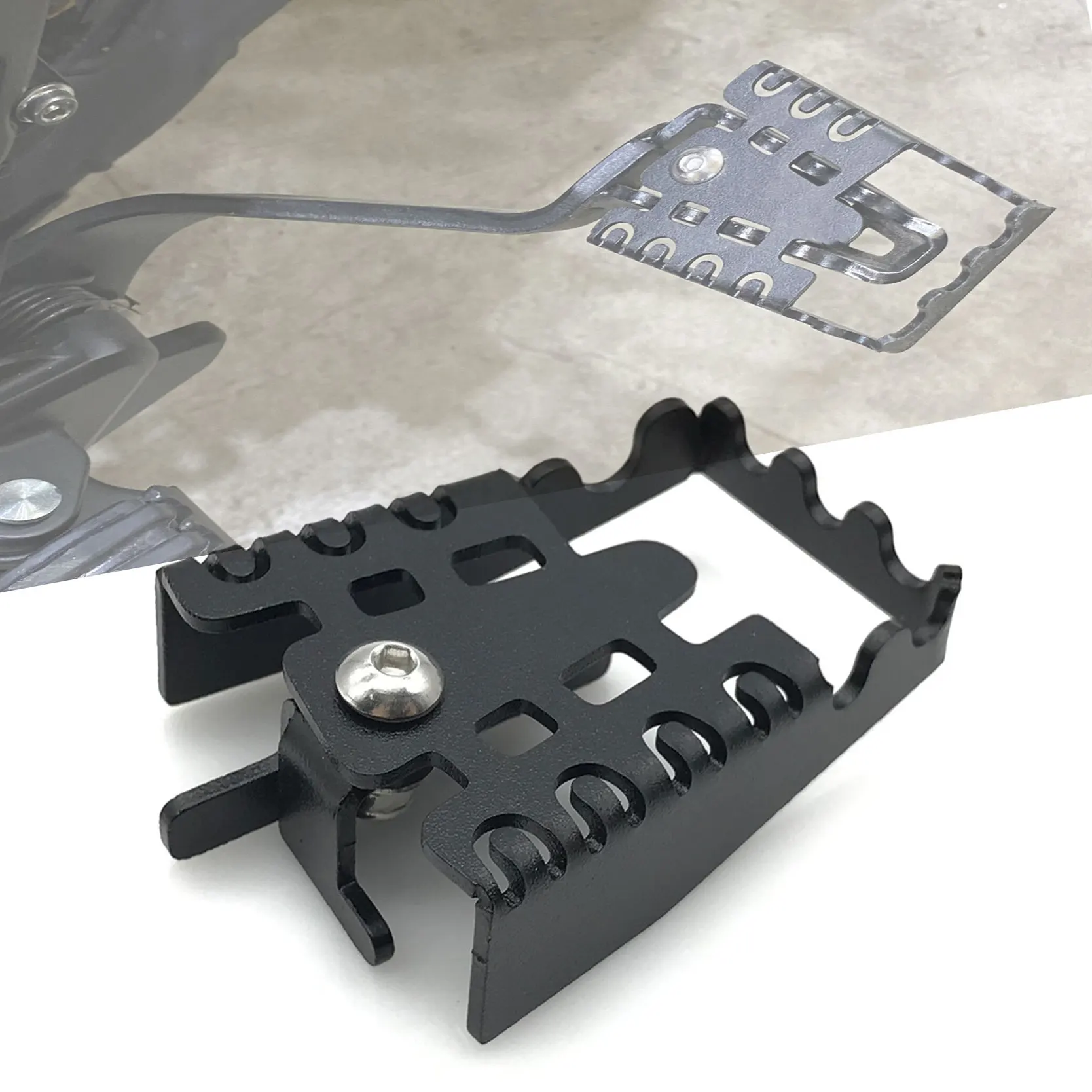 Hot sale stainless steel Motorcycle Accessories Anti Skid Pedal Footrest Brake Increase Board For Honda CMX300 CMX500 2014-2018